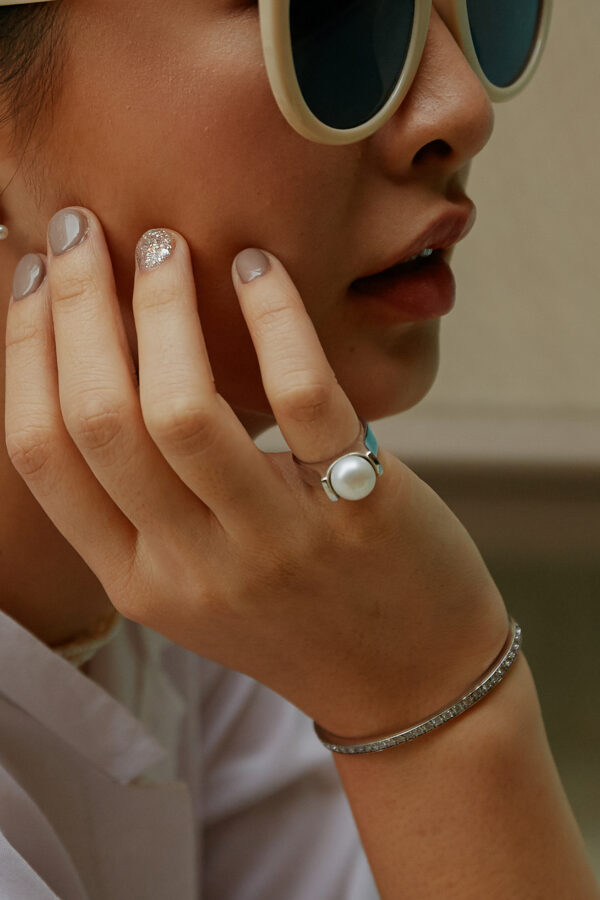 Classic M Only Pearl Ring - Image 3