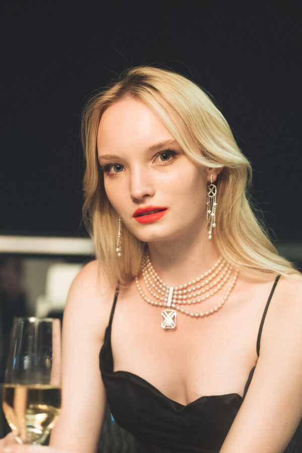 Signature X Pearl Drizzle Earrings - Image 4