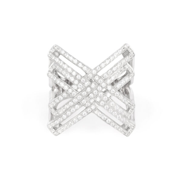 Signature Double X with CZ Ring