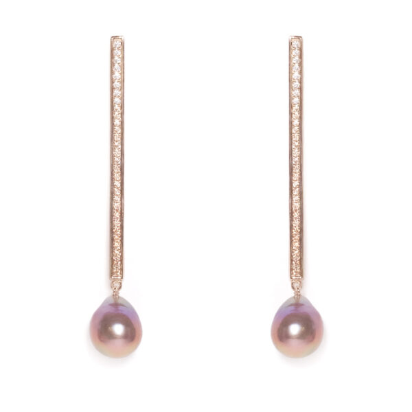 Glamour 4D I Pearl Down Earrings