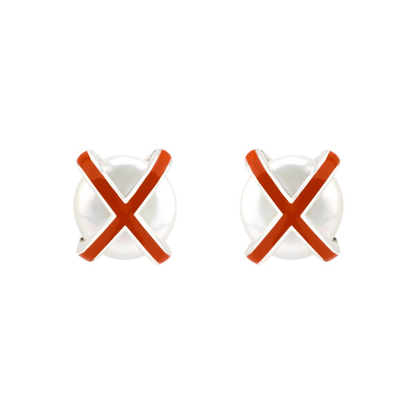 Signature XO in Enamel Earrings