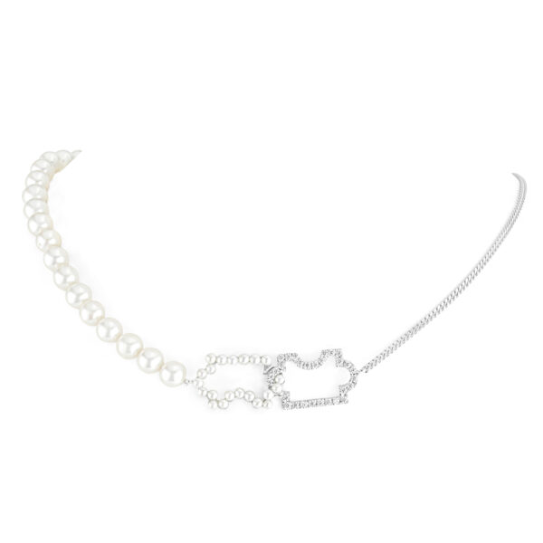 Glamour Connecting Puzzle Two-Tone Necklace