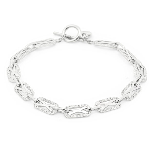 Bonding Chain Smoker with CZ Bracelet