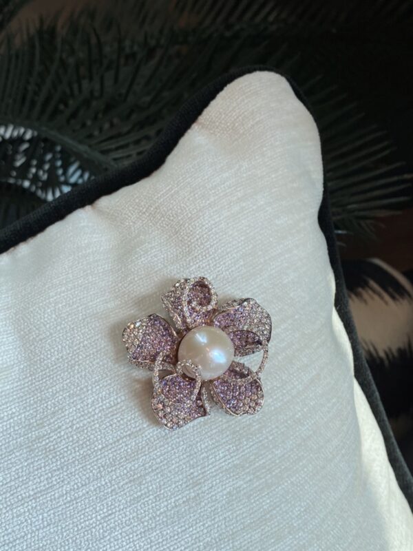 Sweet Daylily in Pink&Purple Brooch