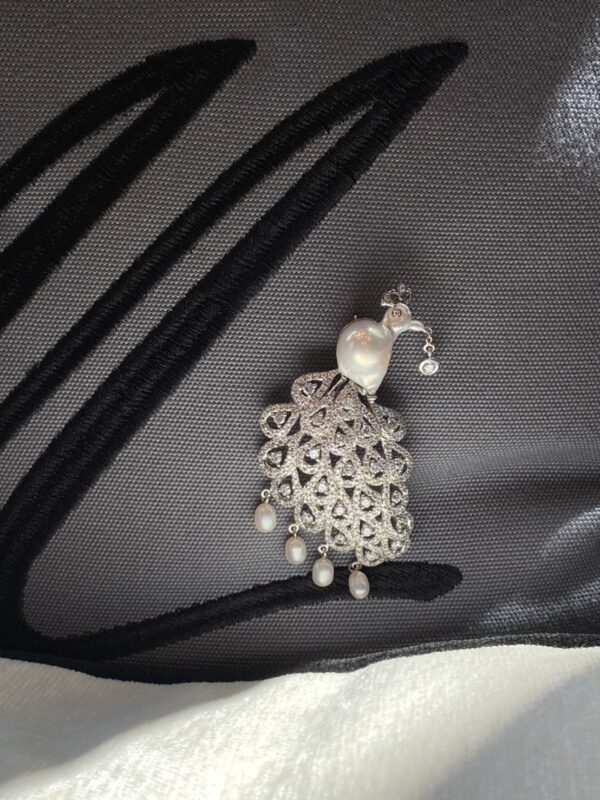Peacock Brooch