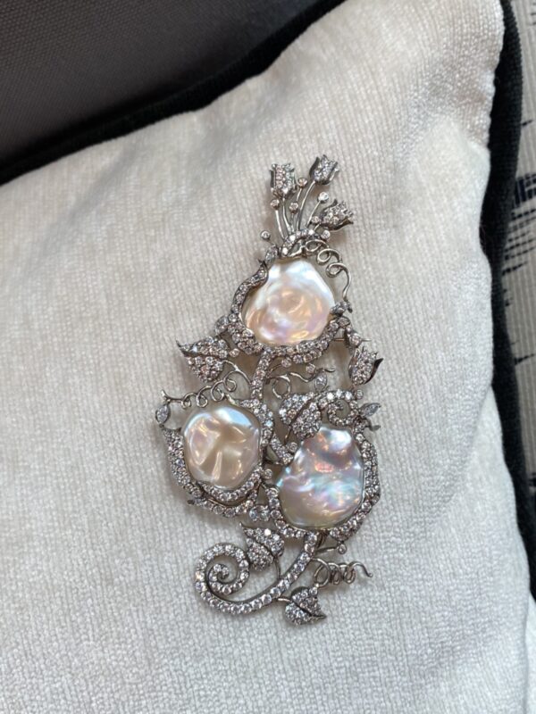 Antique Flower Pot Brooch/Pendant